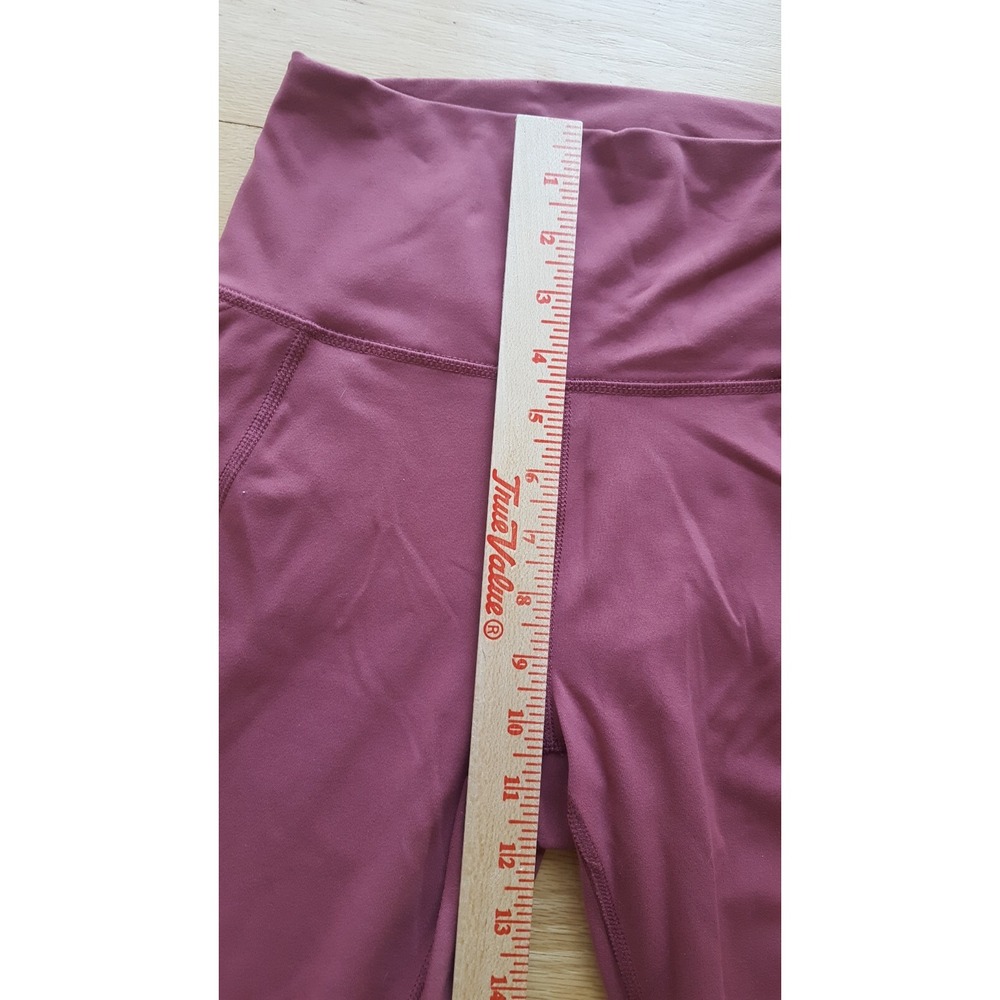 SAVVI brand Women dusty rose High Waisted Leggings with Pockets Size M - Picture 5 of 9